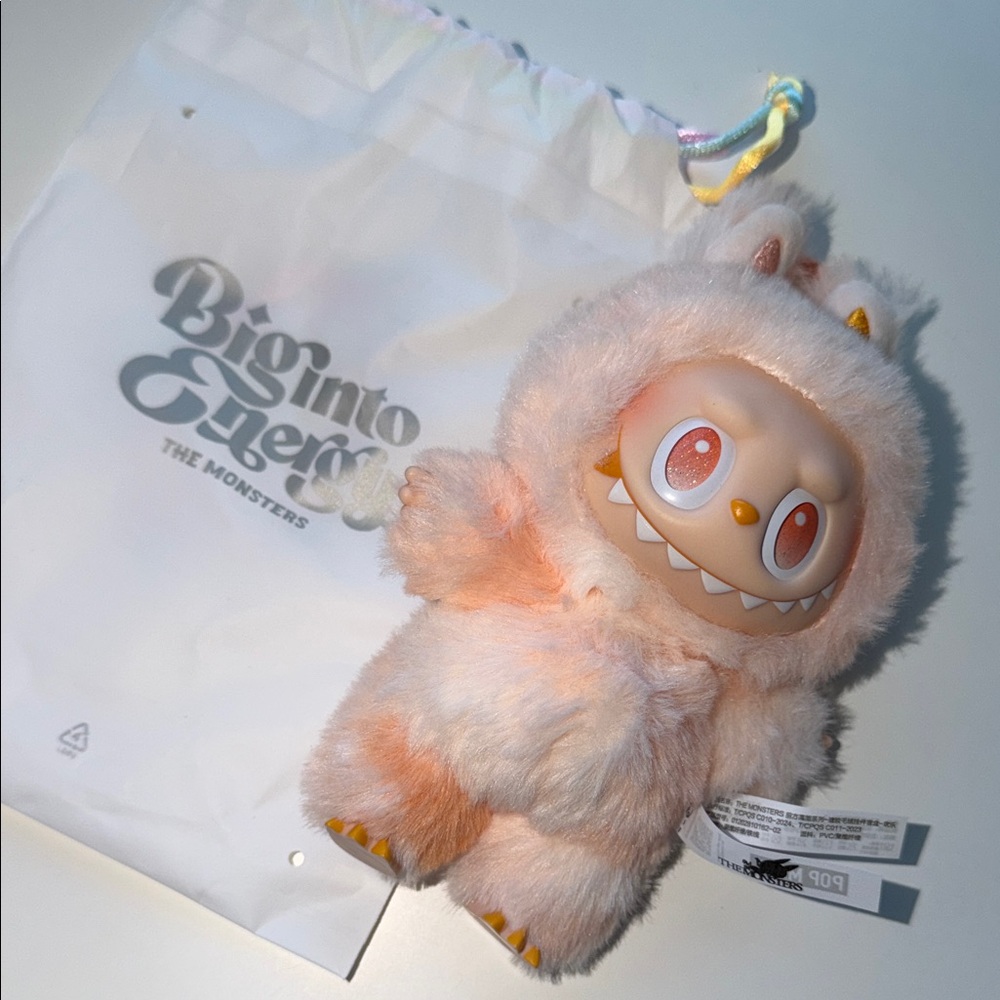 Big Into Energy Labubu ( Happiness) Brand New- Unused